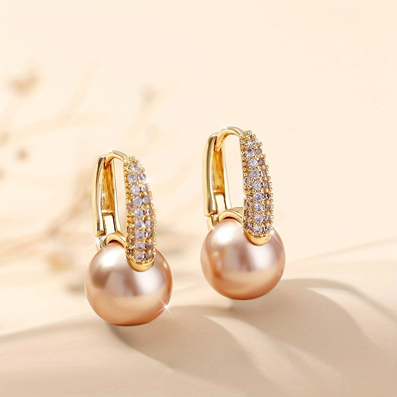 Aretes de Perlas Majestad Suprema – Bañado en oro de 18k