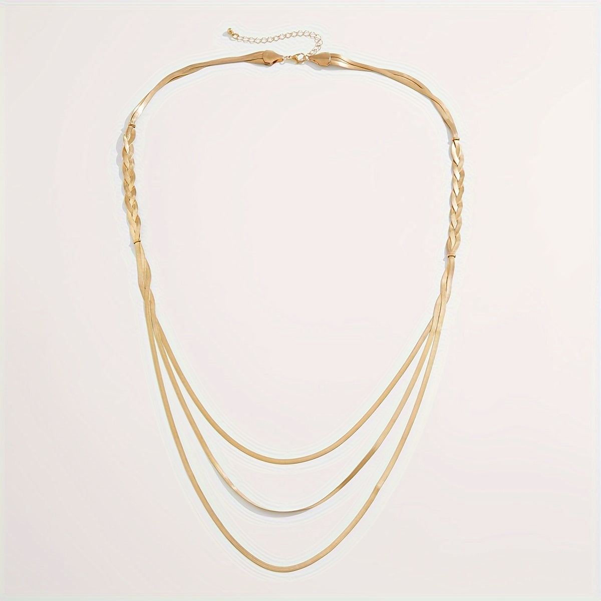 Collar Triple Mujer Moderna – Bañado en oro de 18k