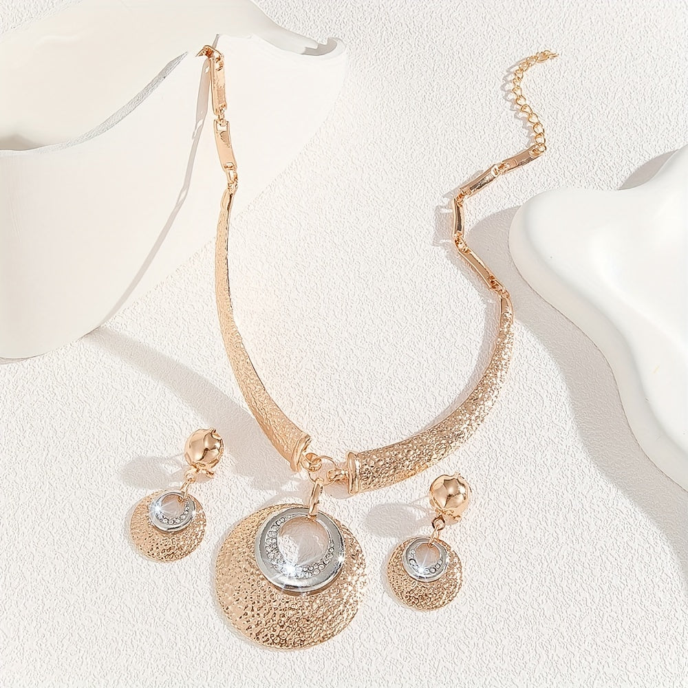 Conjunto Luz Estelar – Brilho celestial bañado en oro de 18k