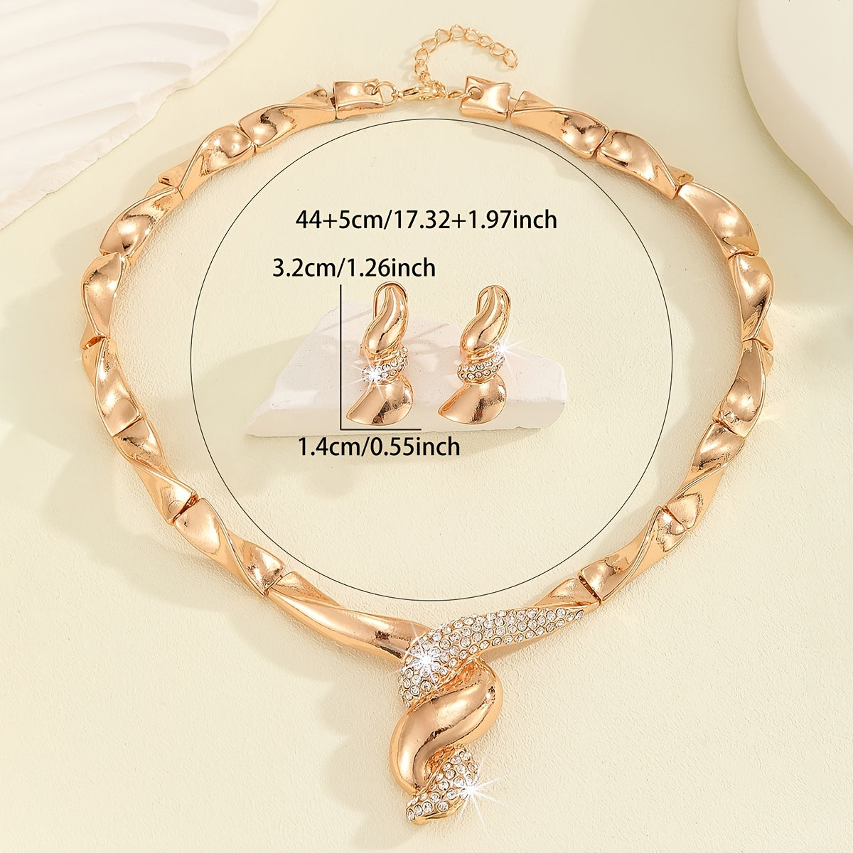 Conjunto Esencia Circular – Bañado en oro de 18k