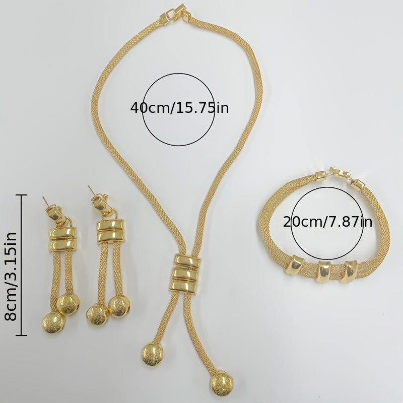 Conjunto de Joyas Elegancia Atrevida - Bañado en Oro de 18K