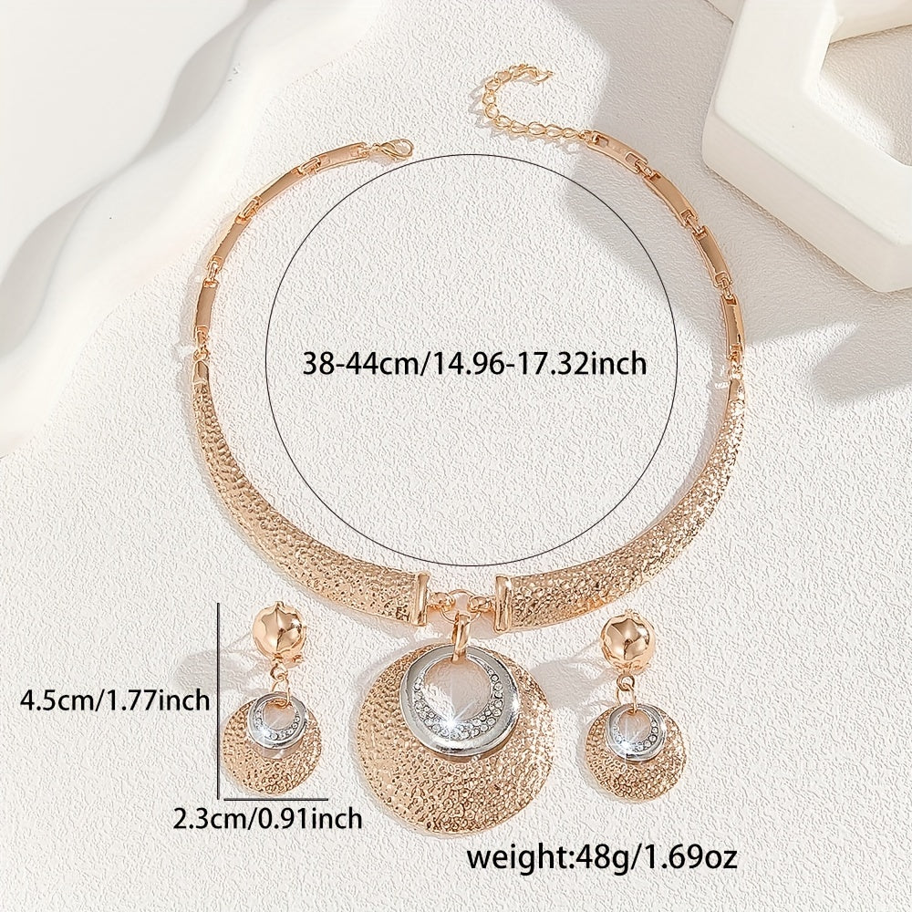 Conjunto Luz Estelar – Brilho celestial bañado en oro de 18k