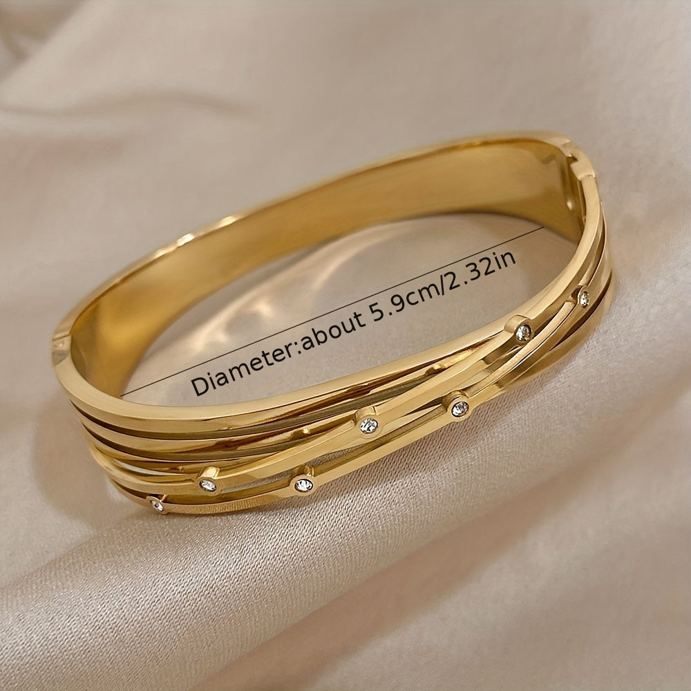 Pulsera con Circonitas Serena - Bañado en oro de 18k