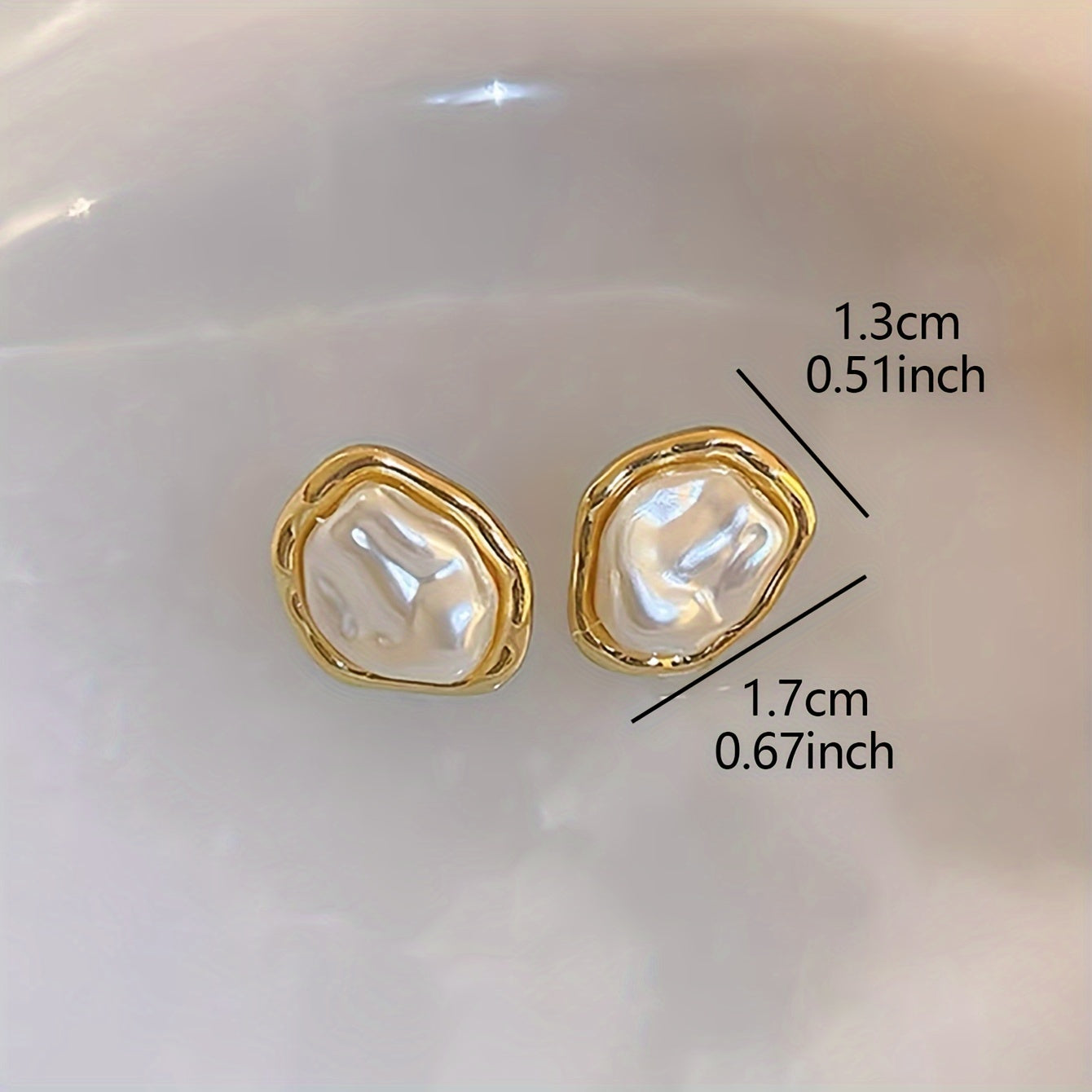 Aretes de Perlas Reina del Mar – Bañado en oro de 18k