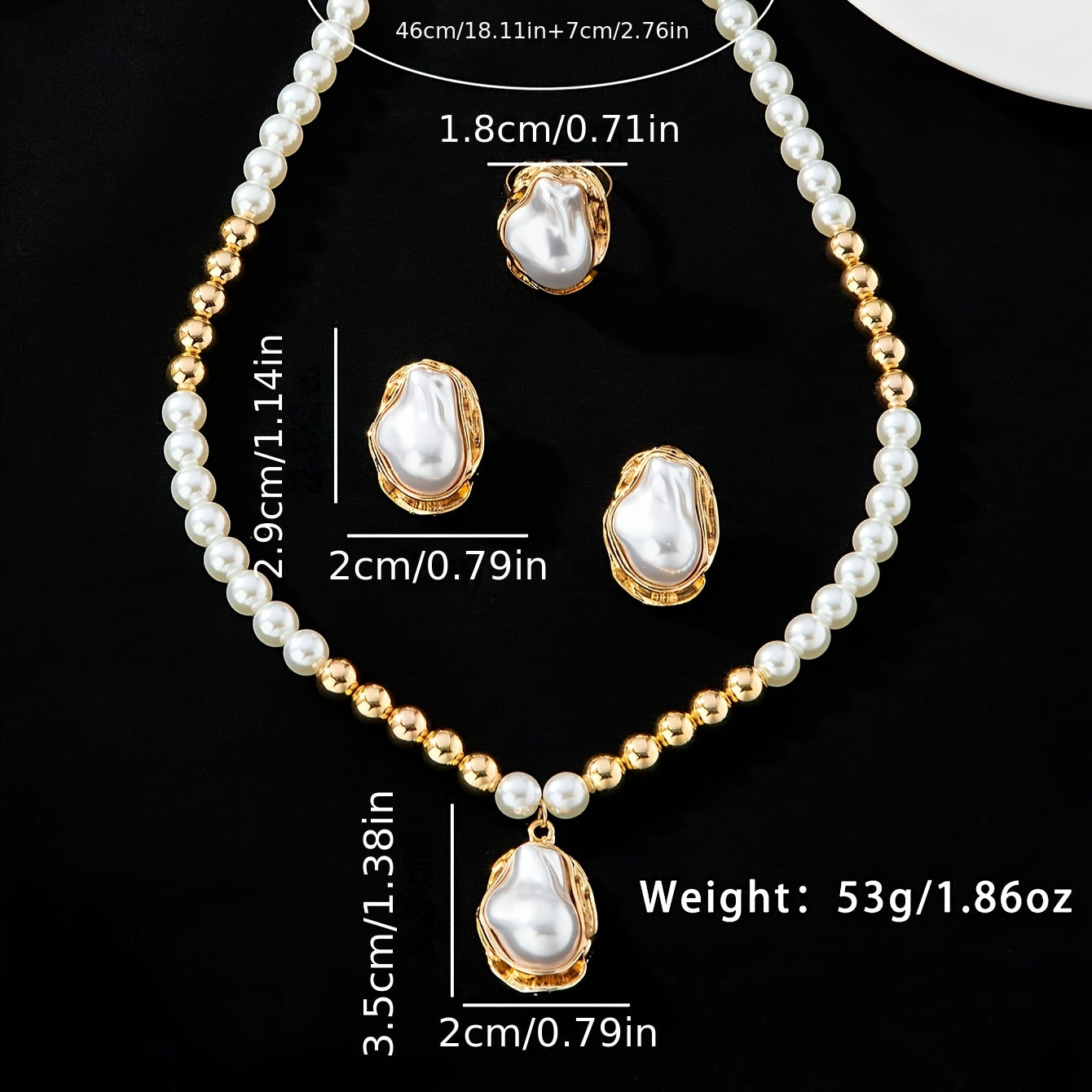 Conjunto Elegance Dorado – Bañado en oro de 18k