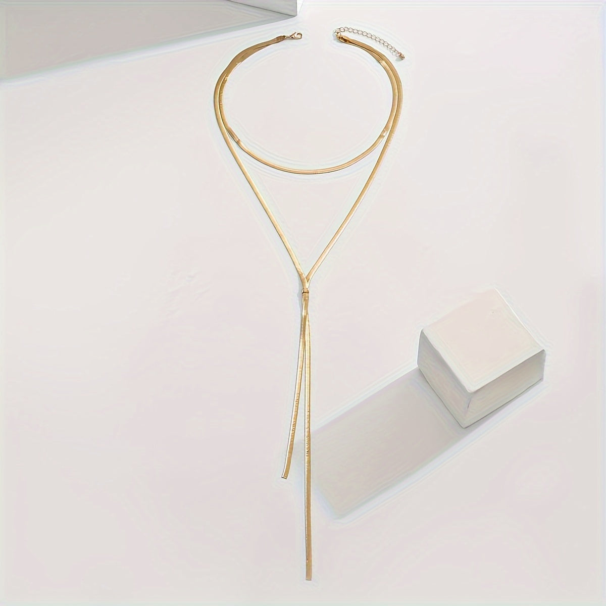 Collar Doble Y Con Colgante Fino Encanto – Bañado en oro de 18k