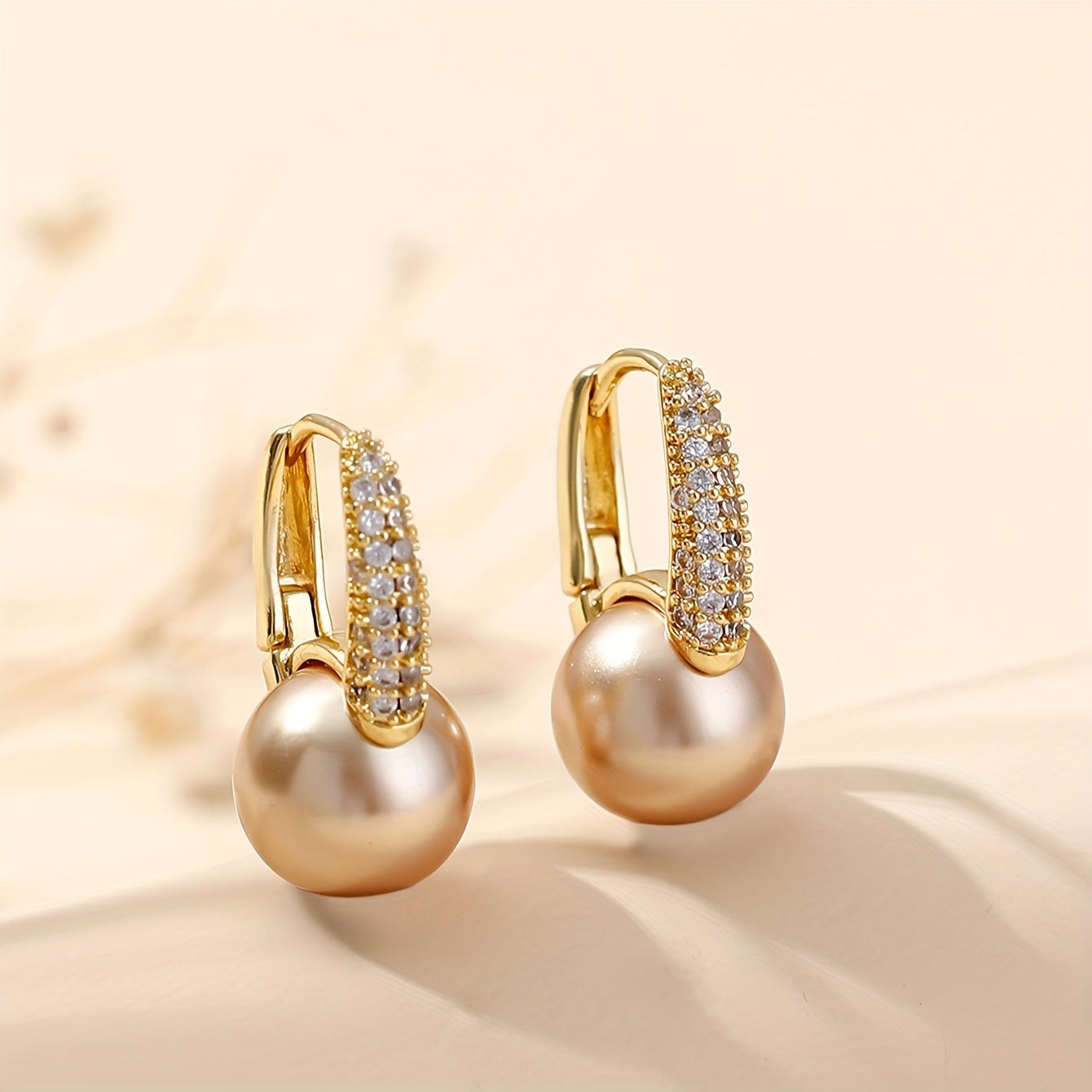 Aretes de Perlas Majestad Suprema – Bañado en oro de 18k