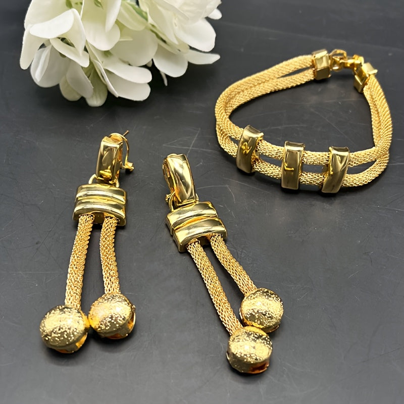 Conjunto de Joyas Elegancia Atrevida - Bañado en Oro de 18K