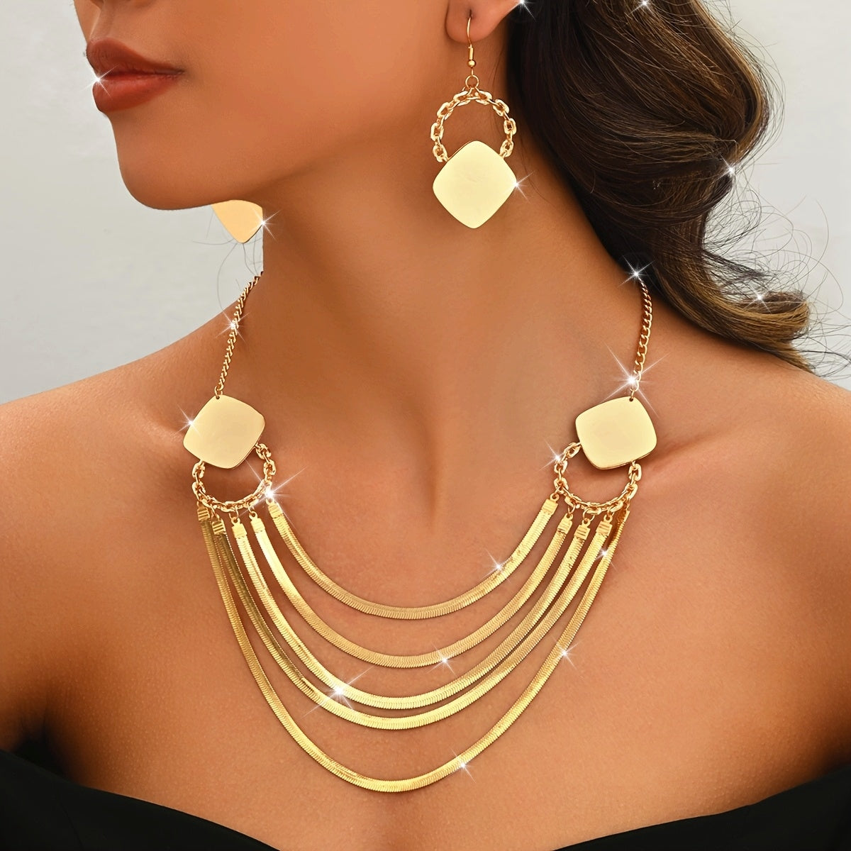 Conjunto Corazón de Oro – Bañado en oro de 18k