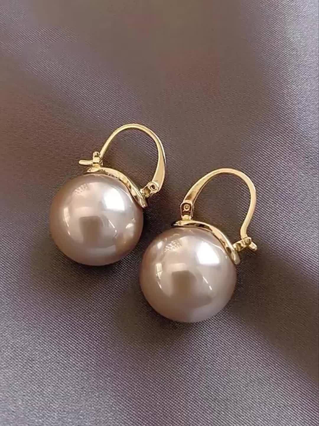 Aretes de Perlas Lujo Absoluto – Bañado en oro de 18k