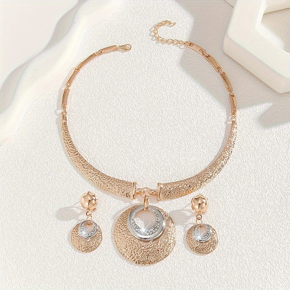 Conjunto Luz Estelar – Brilho celestial bañado en oro de 18k