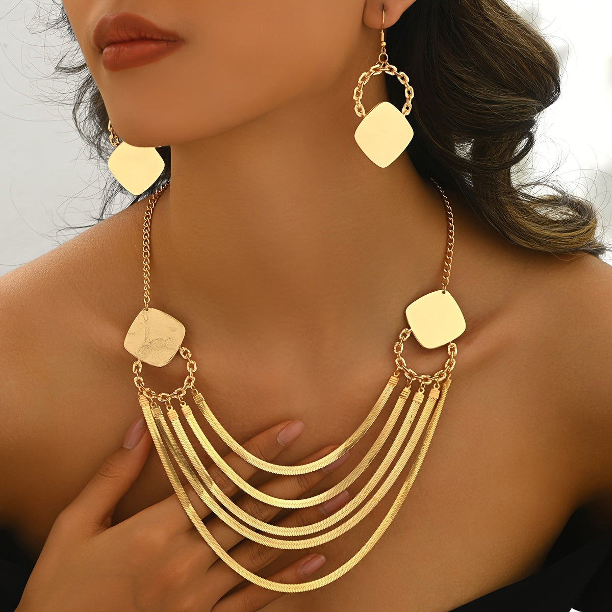 Conjunto Corazón de Oro – Bañado en oro de 18k