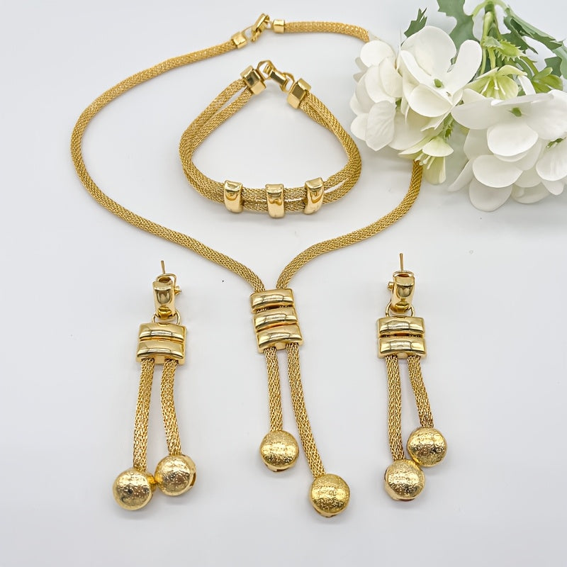 Conjunto de Joyas Elegancia Atrevida - Bañado en Oro de 18K