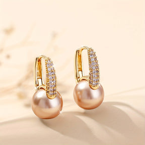 Aretes de Perlas Majestad Suprema – Bañado en oro de 18k