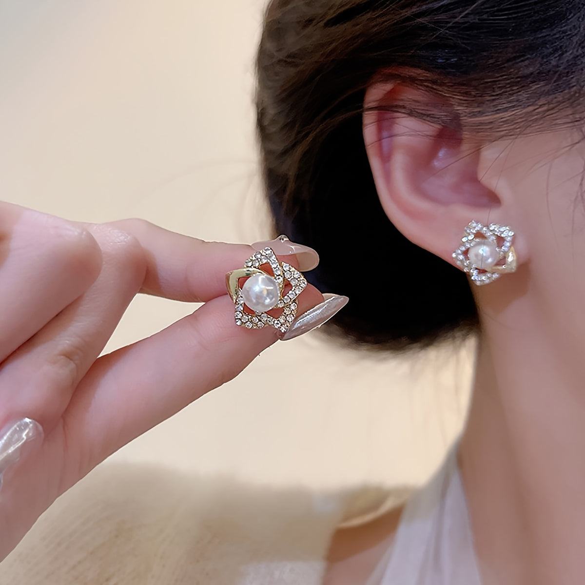 Aretes de Perlas Lujo Absoluto – Bañado en oro de 18k