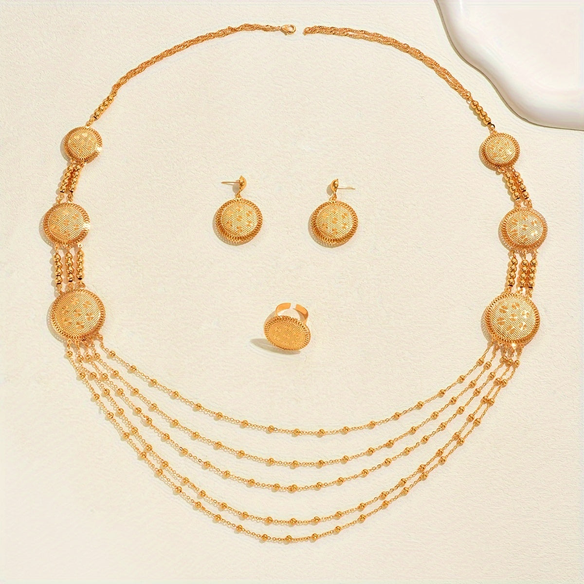 Conjunto Herencia Dorada – Bañado en oro de 18k
