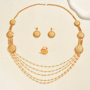 Conjunto Herencia Dorada – Bañado en oro de 18k