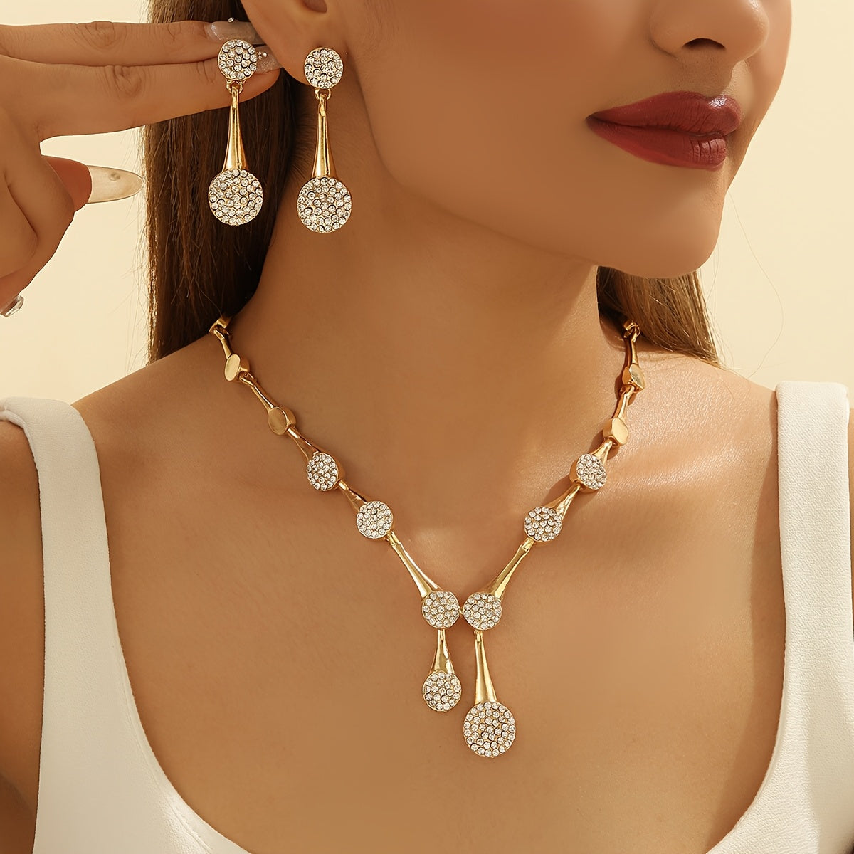 Conjunto Brillo Real – Bañado en oro de 18k