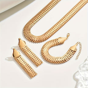 Conjunto Elegancia Serena – Bañado en oro de 18k