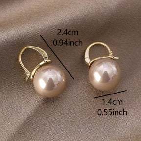 Aretes de Perlas Lujo Absoluto – Bañado en oro de 18k