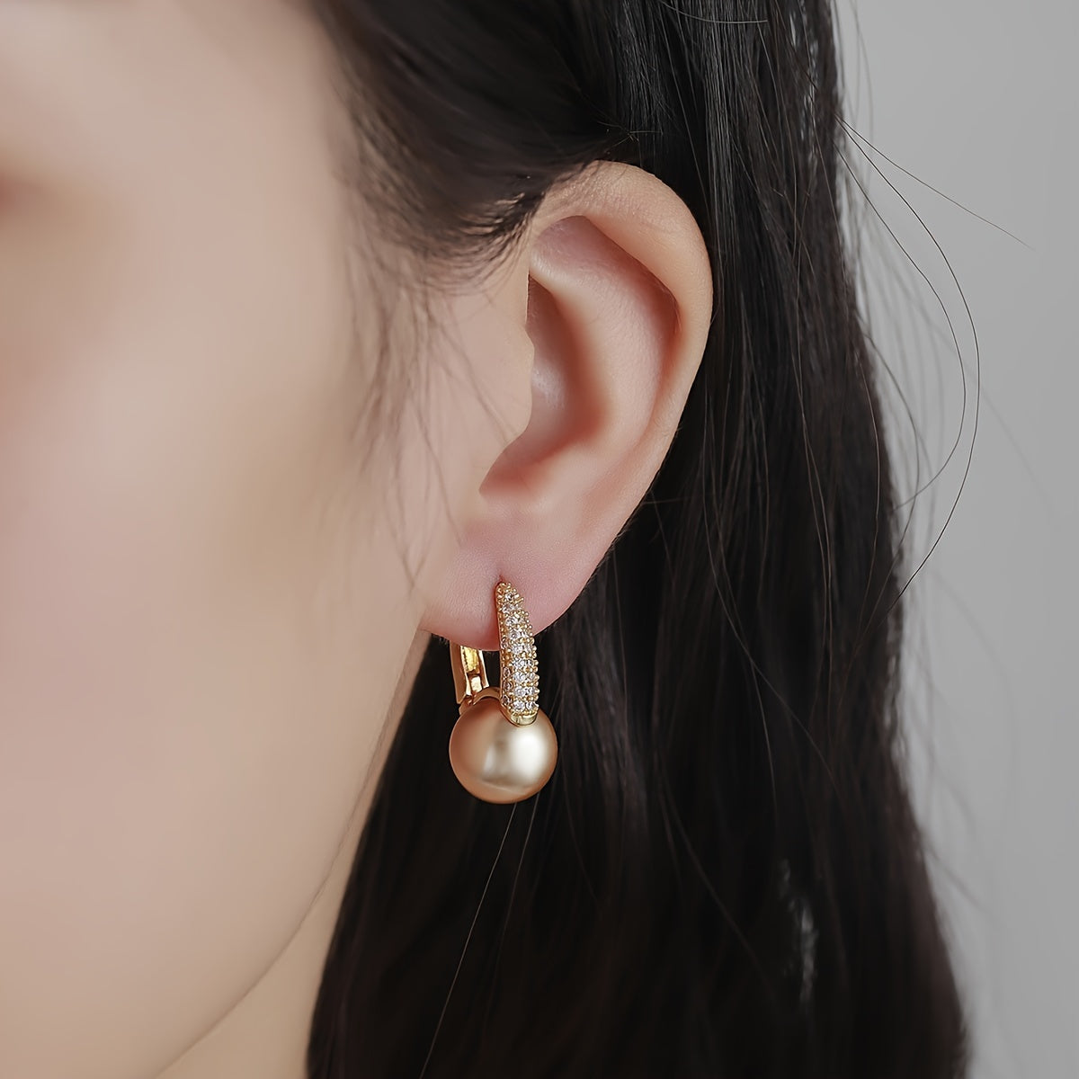 Aretes de Perlas Majestad Suprema – Bañado en oro de 18k