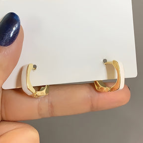 Aretes de Aro Elegancia Real – Bañado en oro de 18k