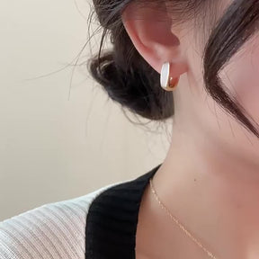 Aretes de Aro Elegancia Real – Bañado en oro de 18k