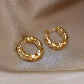 Aretes de Aro Brillo Dorado – Bañado en oro de 18k