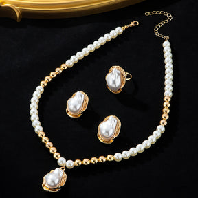 Conjunto Elegance Dorado – Bañado en oro de 18k
