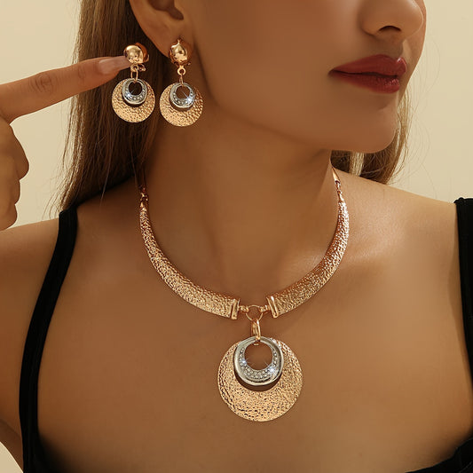 Conjunto Luz Estelar – Brilho celestial bañado en oro de 18k