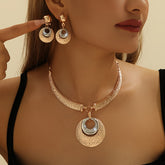 Conjunto Luz Estelar – Brilho celestial bañado en oro de 18k