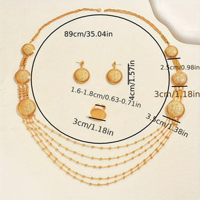 Conjunto Herencia Dorada – Bañado en oro de 18k