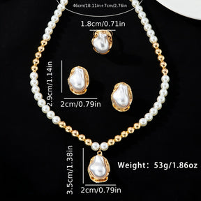 Conjunto Elegance Dorado – Bañado en oro de 18k