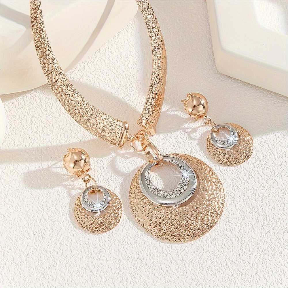 Conjunto Luz Estelar – Brilho celestial bañado en oro de 18k