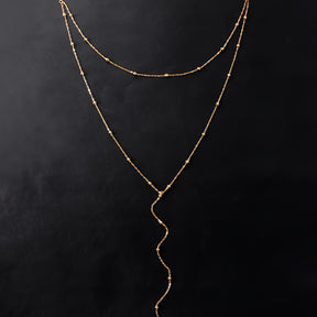 Collar Doble Y Con Gargantilla Serena - Bañado en oro de 18k