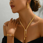 Conjunto Clásico de Lujo – Bañado en oro de 18k