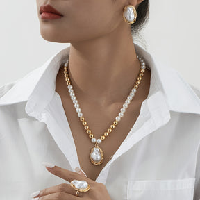 Conjunto Elegance Dorado – Bañado en oro de 18k