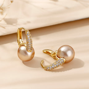 Aretes de Perlas Majestad Suprema – Bañado en oro de 18k