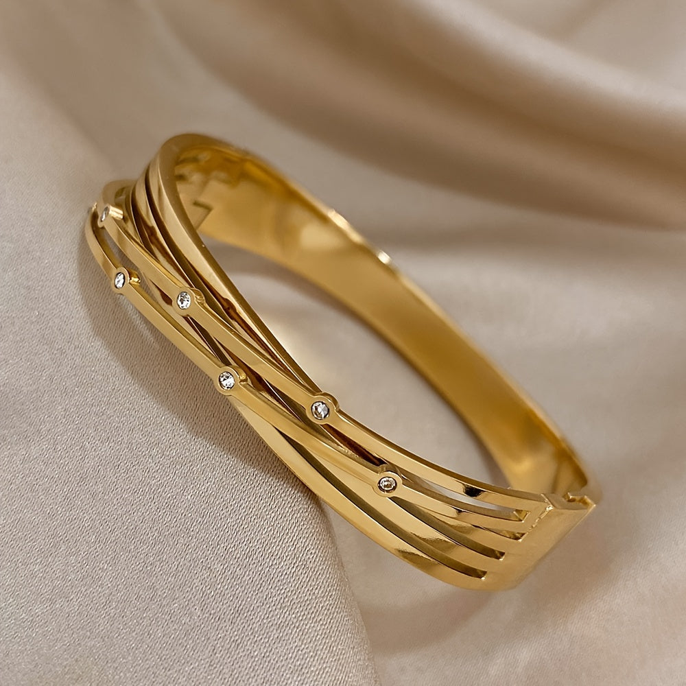 Pulsera con Circonitas Serena - Bañado en oro de 18k