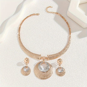 Conjunto Luz Estelar – Brilho celestial bañado en oro de 18k